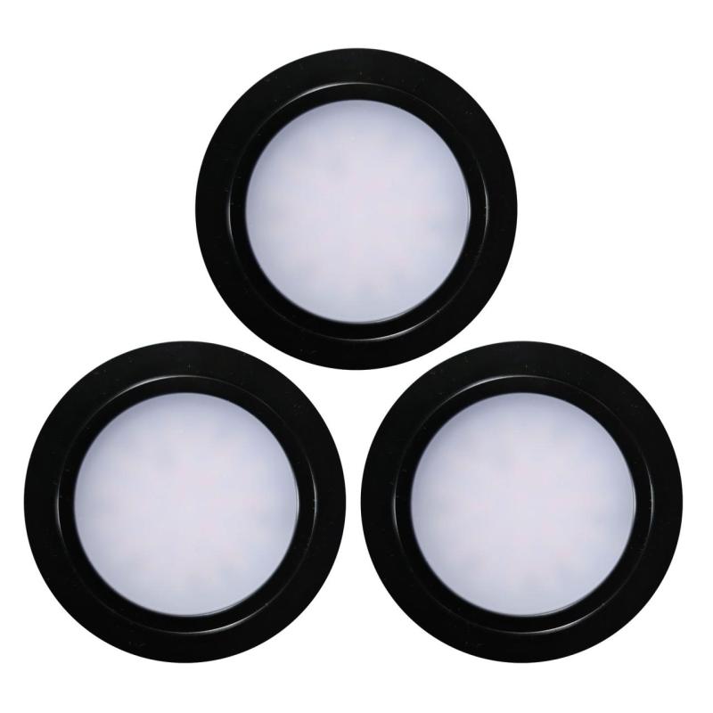 Indux Luma Kleine Einbauküche LED-Spot Set 3 Spots mit LED-Treiber Schwarz 1208972324
