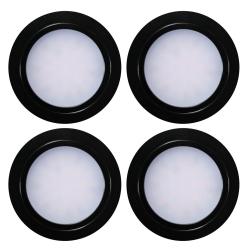 Indux Luma Kleine Einbauküche LED-Spot-Set 4 Spots mit LED-Treiber Schwarz 1208972325