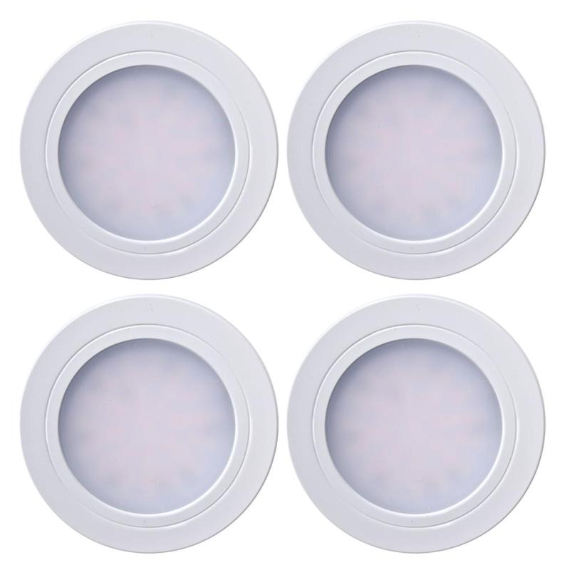 Indux Luma Kleine Einbauküche Multi Tone LED Set 4 Spots Weiß 1208972388