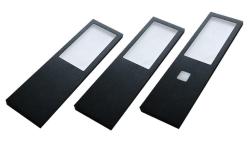 Indux Lino Küchenaufbauset LED 3 Spots 4W mit integriertem Touch-Dimmschalter Schwarz 1208972391