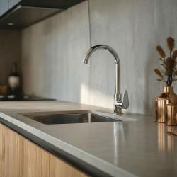 Aquanello Casa Chrom Einhebel-Küchenarmatur CR-1201-CS