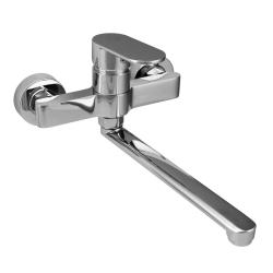 Aquanello Casa Einhebel-Küchenwandarmatur Chrom mit Auslauf 25 cm CR-1425-CS