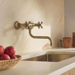 Aquanello Heritage Ascot Klassischer Wandhahn für die Küche  Bronze BN-4111-HA