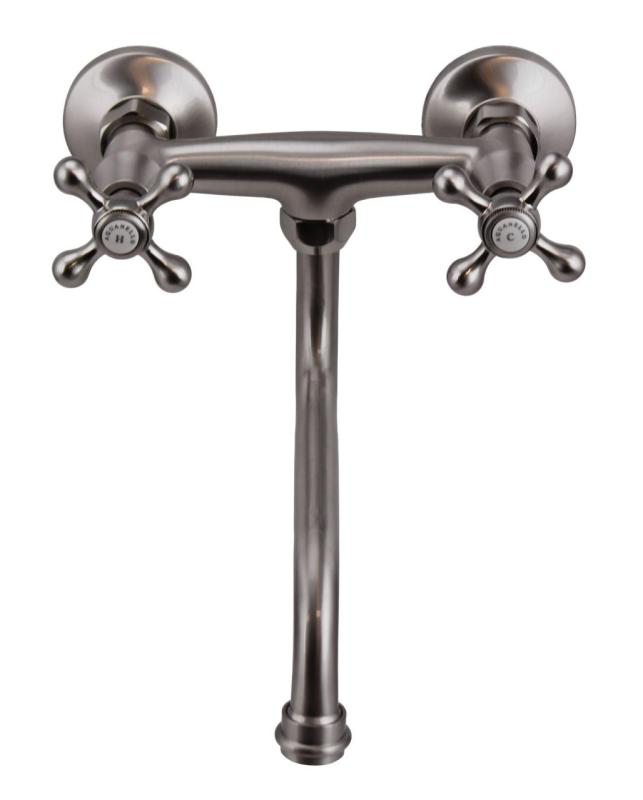 Aquanello Heritage Ascot Klassischer Küchenwandhahn aus Edelstahl NB-4111-HA