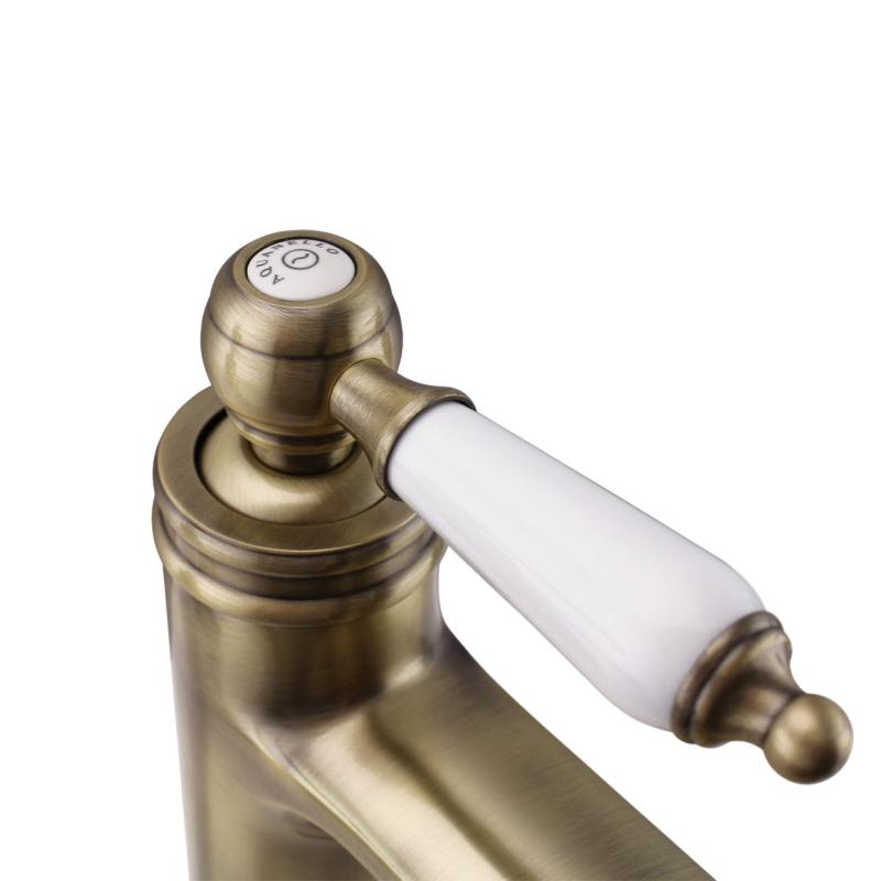 Aquanello Heritage Manor Klassischer nostalgischer Waschtischmischer Bronze BN-1001-HM