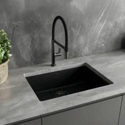 Ausmann Alira Gun Metal Küchenarmatur mit flexiblem Auslauf 1208972567