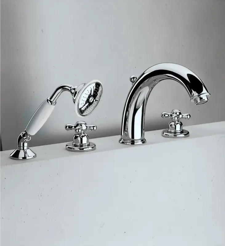 Huber Croisette 4-Loch Wannenrandbatterie Thermostatisch Chrom CST7601021