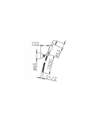 Huber Croisette Handbrause Chrom 63.07H.CR