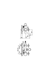 Cisal Arcana Ceramic Wannenbatterie mit Handbrause, Chrom AC00010221