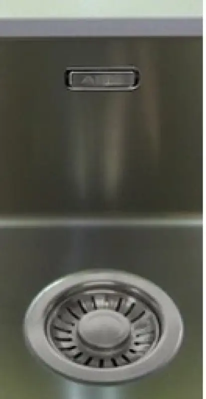 ABK Baronga anderthalb 1,5 Edelstahlspüle 15x40+34x40cm Unterbau BAR1534F